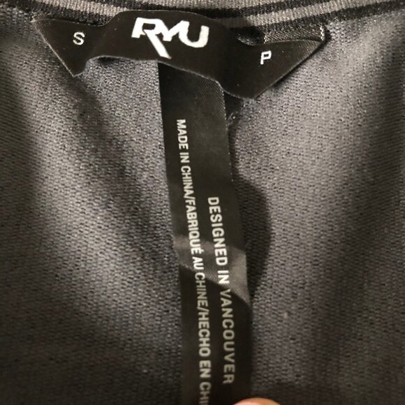 RYU Tech Mid Layr Activewear Pullover 1/4 Zip Lg Slv Top Heather Ashalt Size S - Picture 9 of 12